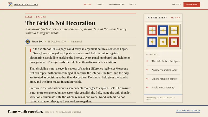 Grammar of Ornament — Web · article