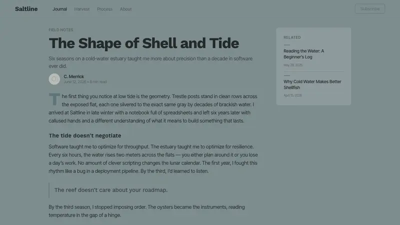 Oyster Farm (Estuary) — Web · article