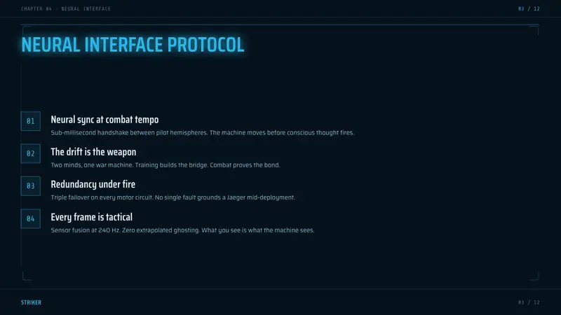 Pacific Rim Jaeger HUD — Slides · content