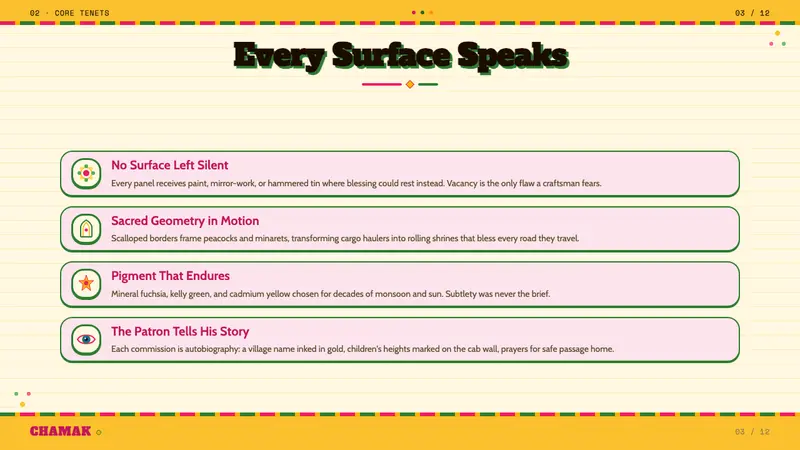 Pakistani Truck Art — Slides · content