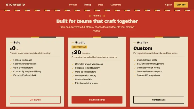 Palauan Bai Storyboard — Web · pricing