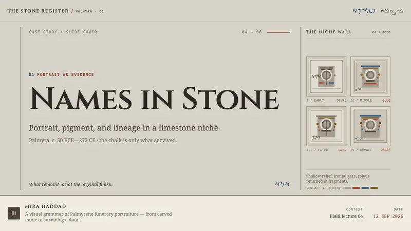 Palmyrene Funerary Bust — Slides · cover