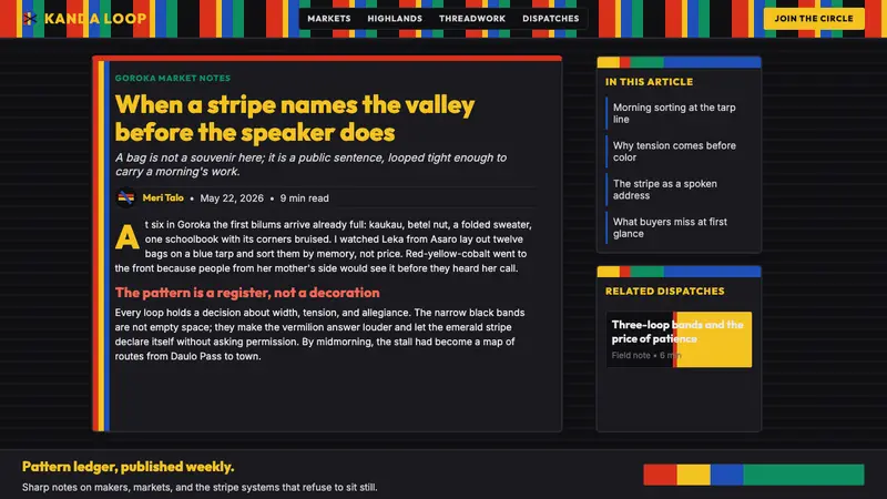 PNG Bilum (Looped String Bag) — Web · article