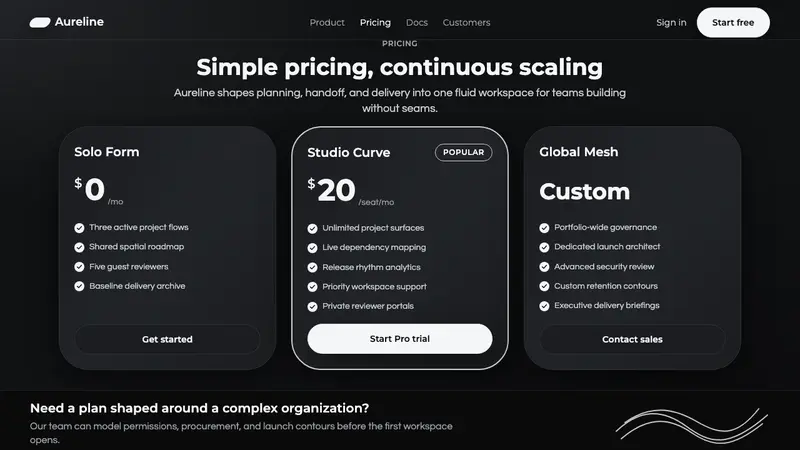 Parametricism (Zaha Hadid) — Web · pricing