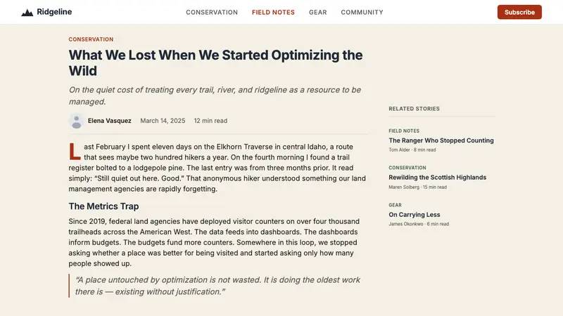 Patagonia — Web · article