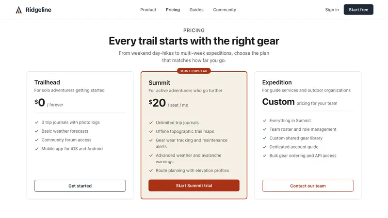 Patagonia — Web · pricing