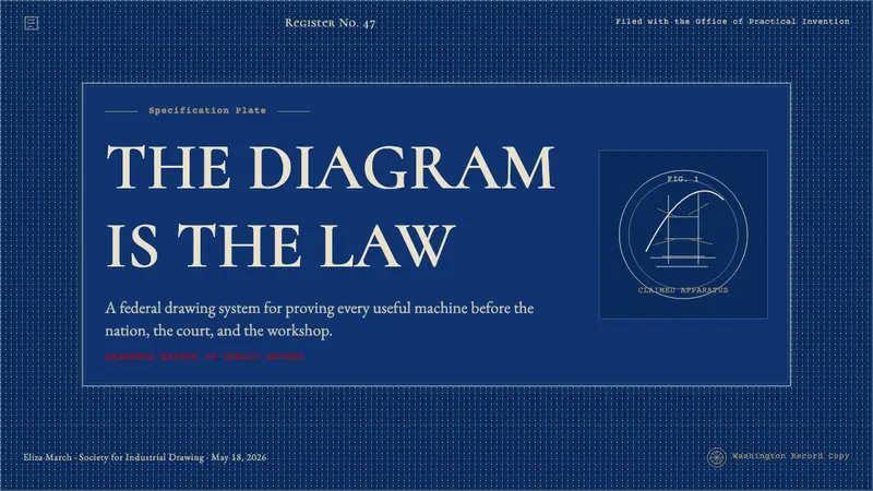 Patent Cyanotype Drawing (1880) — Slides · cover