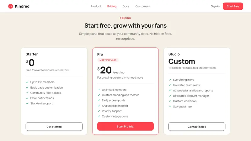 Patreon 2017 — Web · pricing