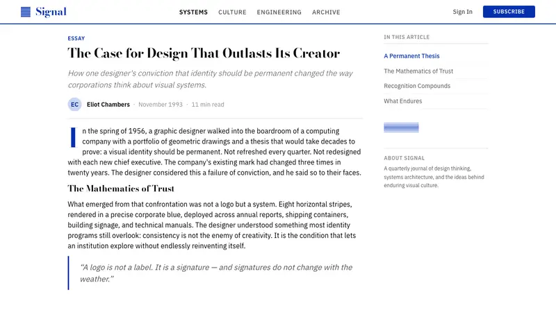 Paul Rand / IBM Corporate Identity — Web · article