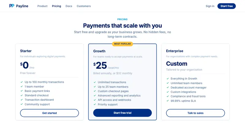 PayPal — Web · pricing