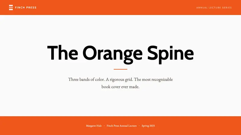 Penguin Classics Orange — Slides · cover