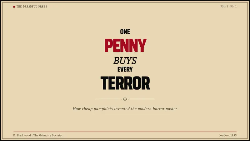 Penny Dreadful Victorian Headline (1850) — Slides · cover