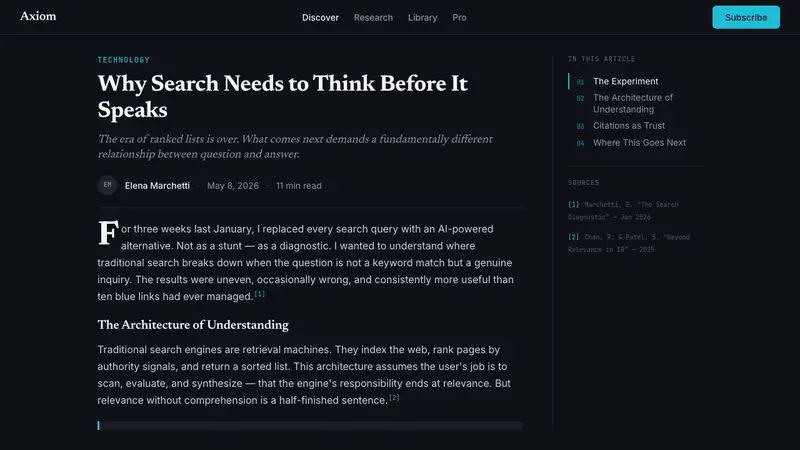 Perplexity AI — Web · article