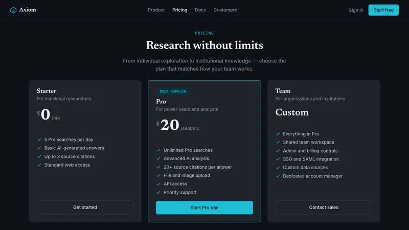 Perplexity AI — Web · pricing
