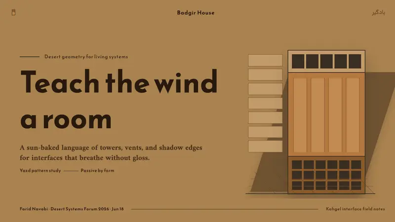 Persian Windcatcher — Slides · cover