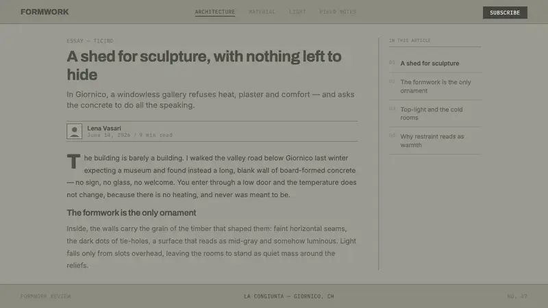 Peter Märkli Concrete Reliefs — Web · article