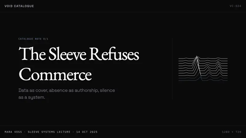 Peter Saville / Factory Records — Slides · cover
