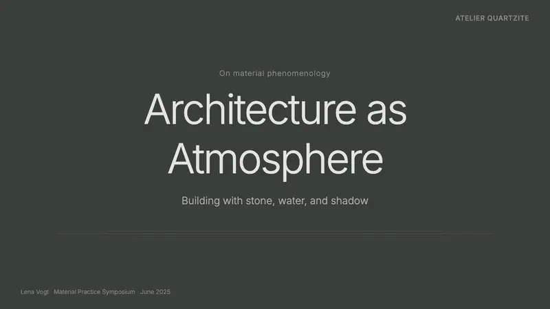 Zumthor Thermal Baths — Slides · cover