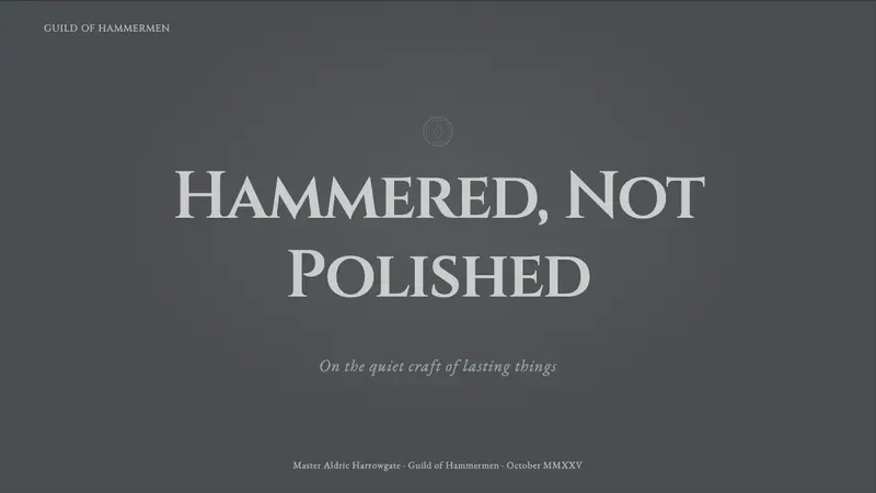 Pewter & Tin Craft — Slides · cover