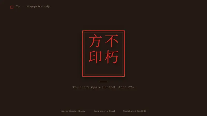 Phags-pa Seal Script — Slides · cover