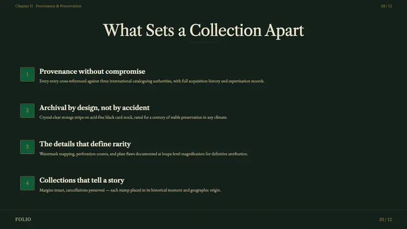 Stamp Album — Slides · content