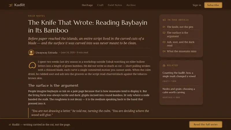 Baybayin Script — Web · article
