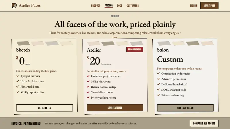 Picasso Cubism — Web · pricing