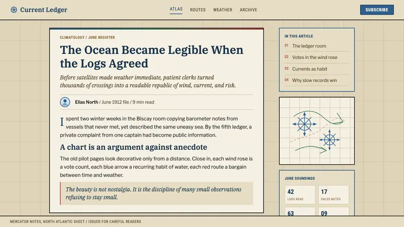 Ocean Pilot Chart — Web · article