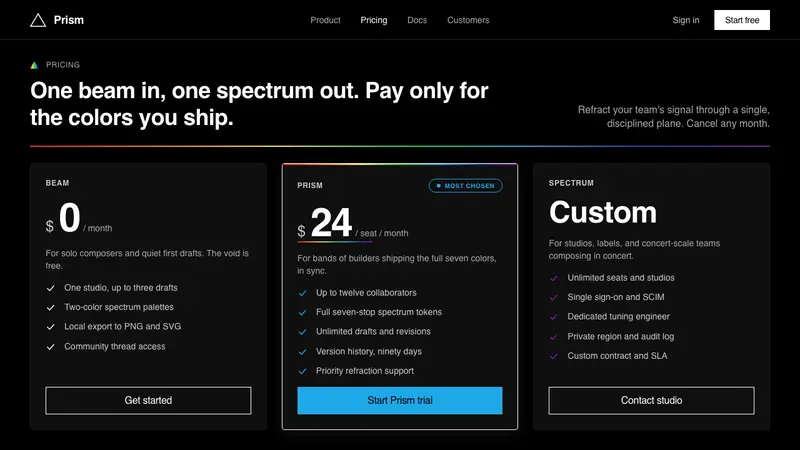 Pink Floyd — Dark Side of the Moon — Web · pricing