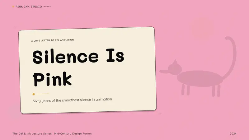 Pink Panther Cartoon (1963) — Slides · cover