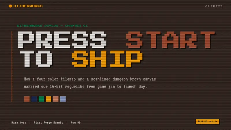 Indie Pixel-Art Game — Slides · cover