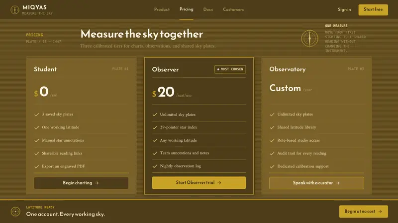 Planispheric Astrolabe — Web · pricing