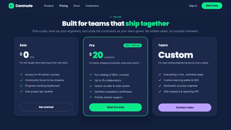 Platzi Edtech — Web · pricing