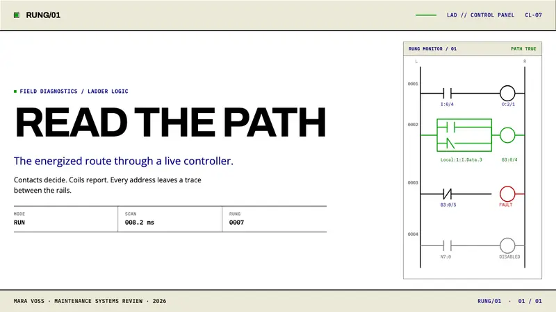 PLC Ladder Logic — Slides · cover