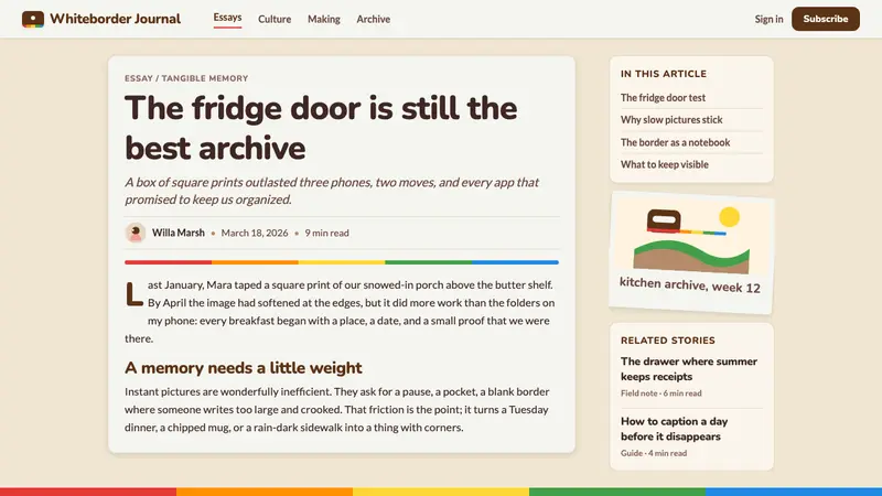 Polaroid Instant — Web · article