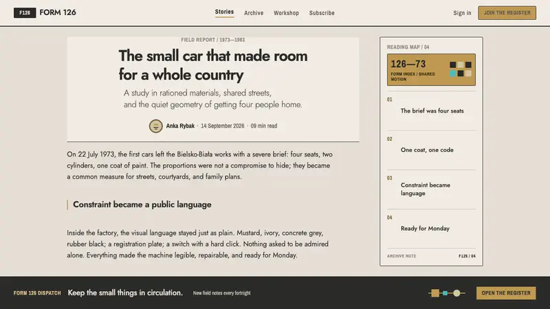 Fiat 126p Maluch — Web · article