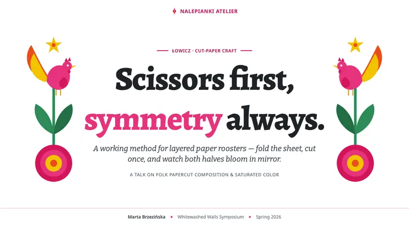 Polish Wycinanki Pink — Slides · cover
