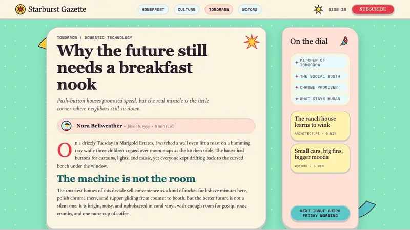 Populuxe Atomic Age — Web · article