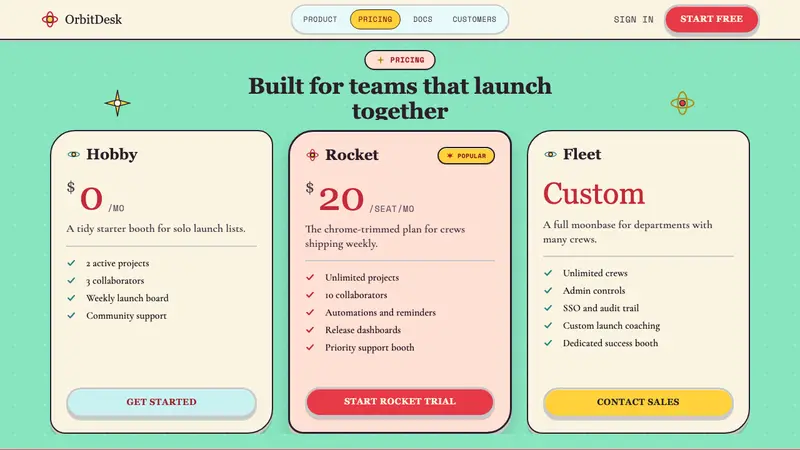 Populuxe Atomic Age — Web · pricing