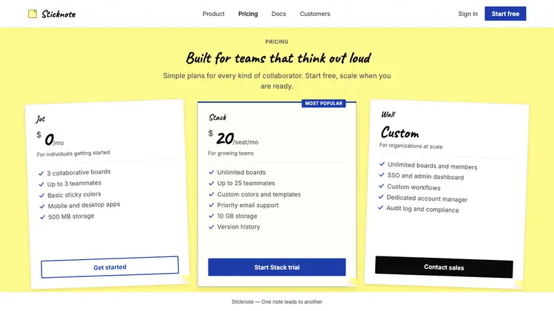 Post-it Canary Yellow (1980) — Web · pricing