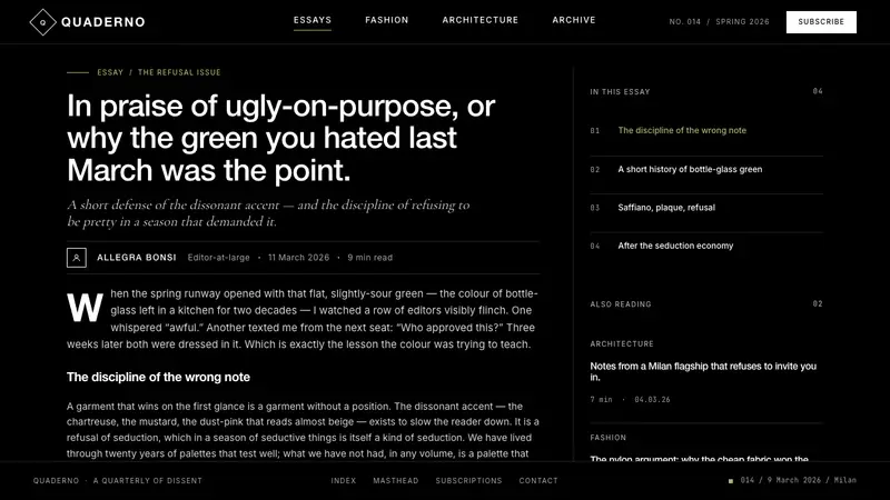 Prada Milan Minimalist — Web · article