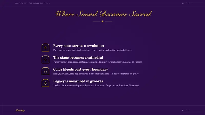Prince — Purple Rain (1984) — Slides · content