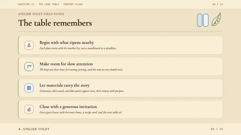 Provençal Mediterranean — Slides · content