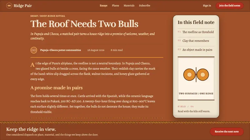 Torito de Pucará — Web · article