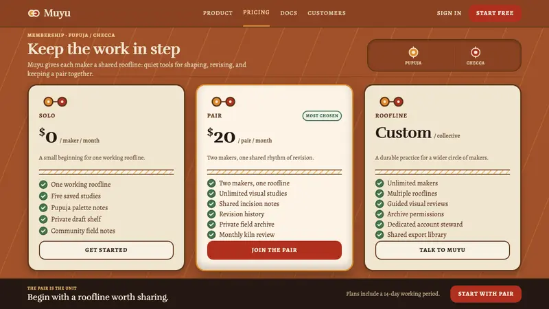 Torito de Pucará — Web · pricing