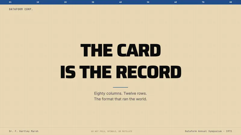 IBM Punchcard 029 (1928) — Slides · cover