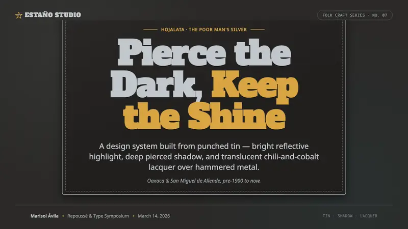 Punched Tin Hojalata — Slides · cover