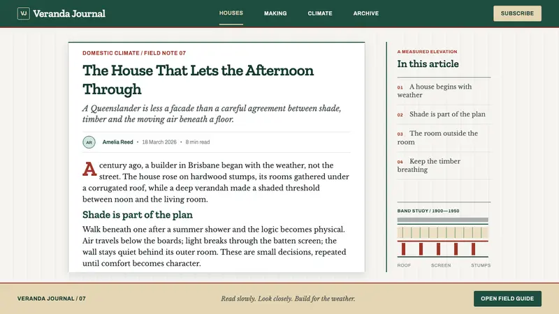 Queenslander House — Web · article