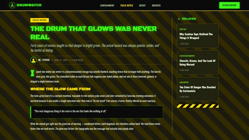 Radioactive Trefoil Sign — Web · article