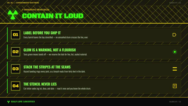 Radioactive Trefoil Sign — Slides · content
